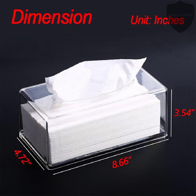 Lucite tissue box best sale holder